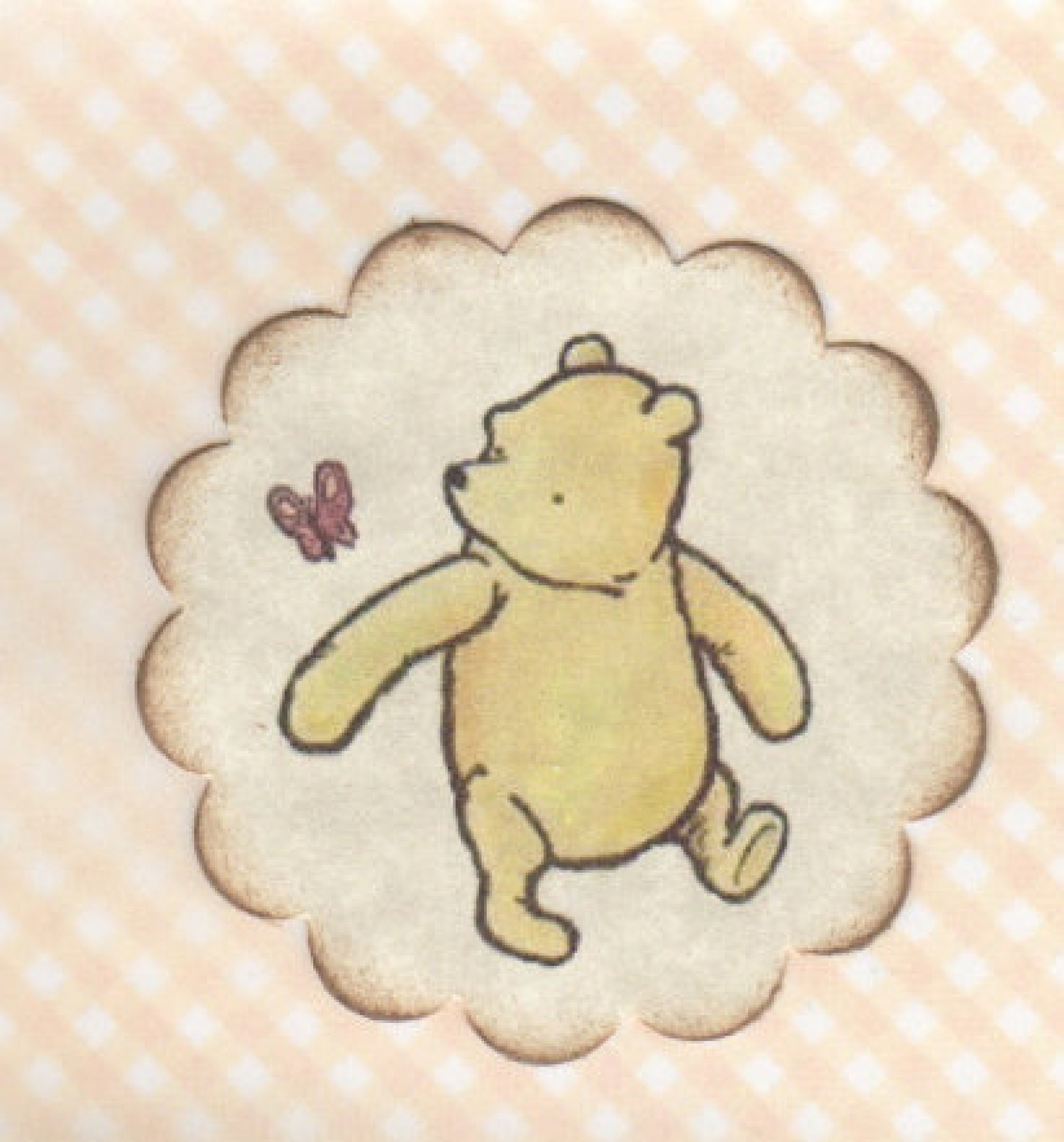 10 Winnie The Pooh Stickers / Envelope Seals / Classic Pooh / Birthday /  Christening / Baby Shower / Gender Neutral - Vintage Style